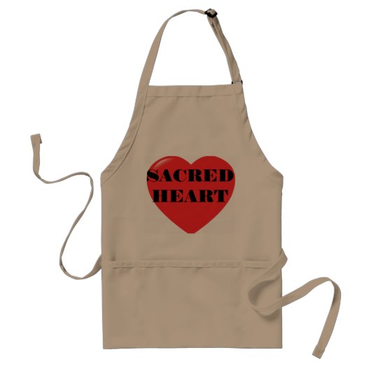 Sacred Heart Apron Standaard Schort (Voorkant)