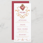 Sacred Heart Baroque menu (Voorkant / Achterkant)