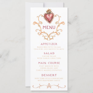 Sacred Heart Baroque menu