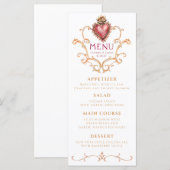 Sacred Heart Baroque Weddenningmenu (Voorkant / Achterkant)