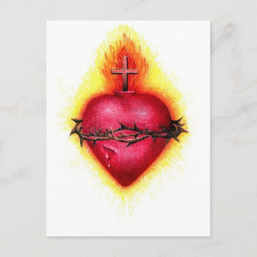 Sacred Heart Briefkaart (Voorkant)