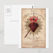 Sacred Heart Briefkaart (Voorkant / Achterkant)