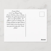 Sacred Heart Briefkaart (Achterkant)