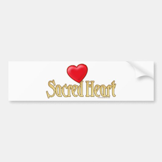 Sacred Heart Bumpersticker (Voorkant)