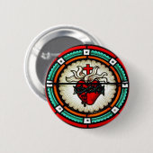 Sacred Heart Button (Voorkant /achterkant)