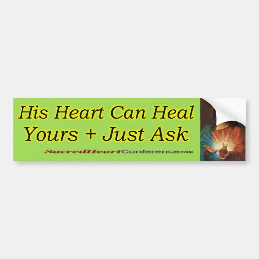 Sacred Heart c2 Bumpersticker (Voorkant)
