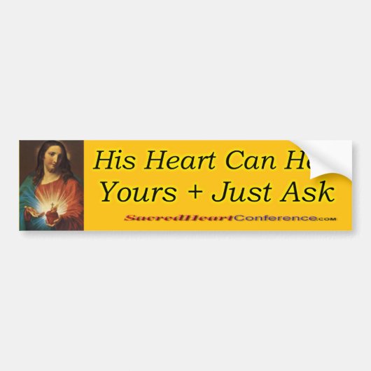 Sacred Heart d3 Bumpersticker (Voorkant)