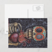 Sacred Heart Day of the Dead Briefkaart (Voorkant / Achterkant)