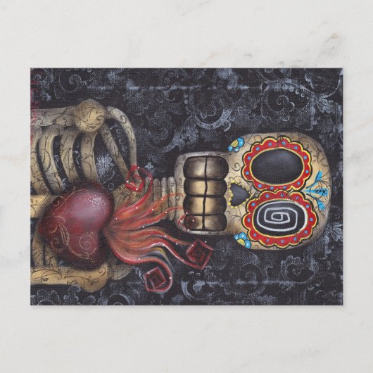 Sacred Heart Day of the Dead Briefkaart (Voorkant)