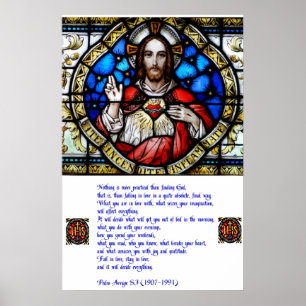 Sacred Heart en Arrupe Prayer Poster