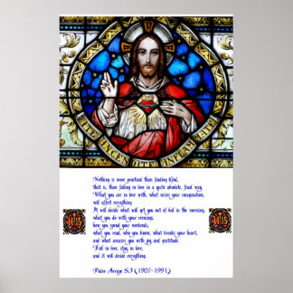Sacred Heart en Arrupe Prayer Poster