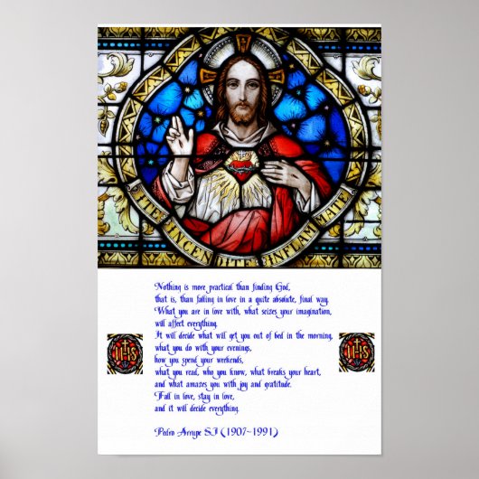 Sacred Heart en Arrupe Prayer Poster (Voorkant)