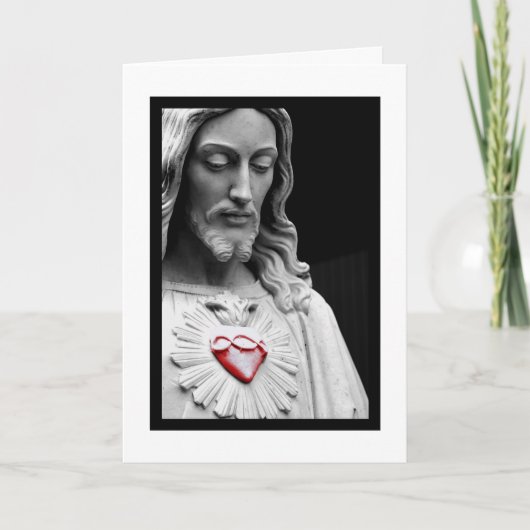 Sacred Heart Feestdagen Kaart (Voorkant)