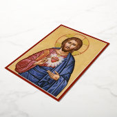 Sacred Heart Folie Feestdagenkaart (Gedraaid)