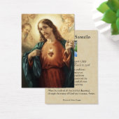 Sacred Heart Funeral Memorial Prayer Heilige Kaart (Bureau)