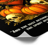 Sacred Heart Halloween Jesus Skulls Pumpkins Chris Poster (Hoek)