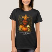 Sacred Heart Halloween Jesus Skulls Pumpkins Chris T-shirt (Voorkant)