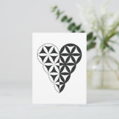 Sacred Heart - hart van het leven, Dual-Wh/ml. Briefkaart (Staand voorkant)