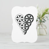 Sacred Heart - hart van het leven, Dual-Wh/ml. Kaart (Staand voorkant)