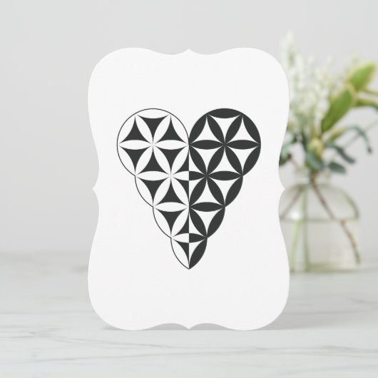 Sacred Heart - hart van het leven, Dual-Wh/ml. Kaart (Staand voorkant)