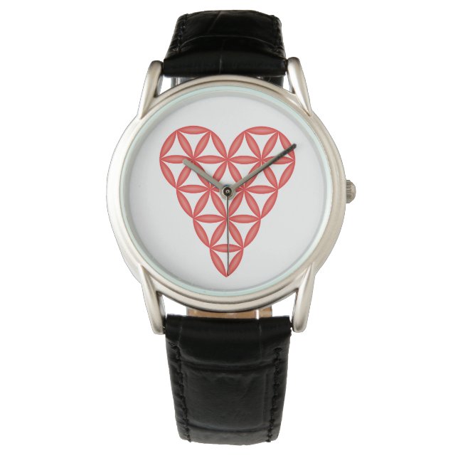 Sacred Heart - Heart of life, 3D/Red. Horloge (Voorkant)