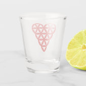 Sacred Heart - Heart of life, 3D/Red. Shot Glas (Achterkant)