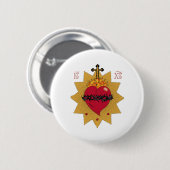Sacred Heart I Ronde Button 5,7 Cm (Voorkant /achterkant)