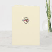 Sacred Heart Jesus Christmas Florals Feestdagen Kaart (Achterkant)