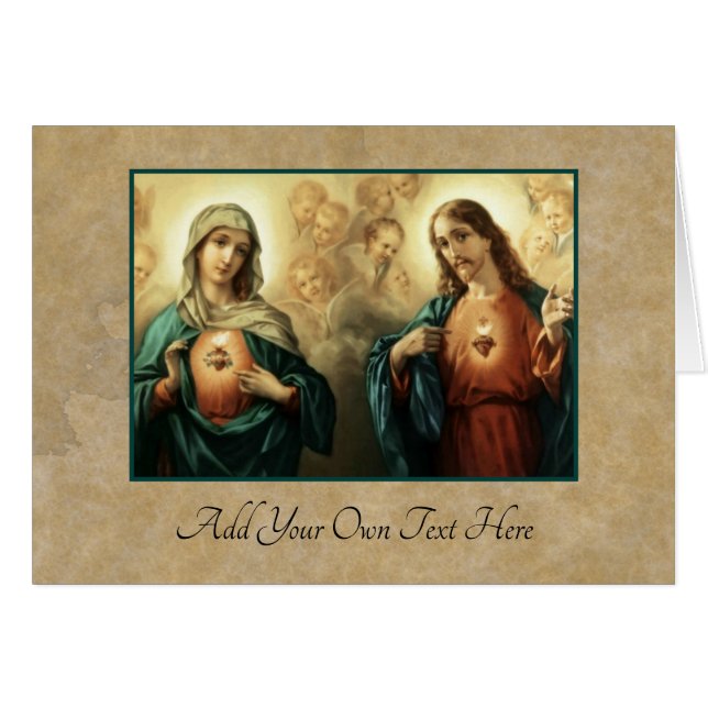 Sacred Heart Jesus Immaculate Mary Angels (Voorkant Horizontaal)