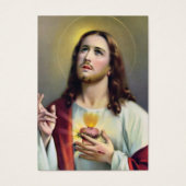 Sacred Heart Jesus rooms-katholieke reparatie gebe Visitekaartje (Voorkant)
