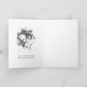 Sacred Heart Jesus roze Roses Elegant Prayer Kaart (Binnen)