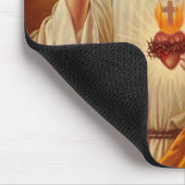 Sacred Heart Kat Mousepad Muismat (Hoek)