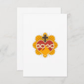 Sacred Heart, katholiek Bedankkaart (Voorkant / Achterkant)