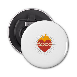 Sacred Heart, katholiek Button Flesopener