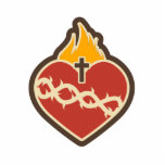 Sacred Heart, katholiek Staand Fotobeeldje<br><div class="desc">Sacred Heart,  katholiek</div>