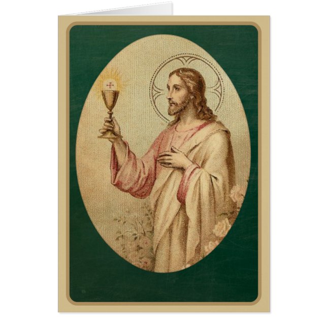 Sacred Heart-katholieke Mass Offcard (Voorkant)