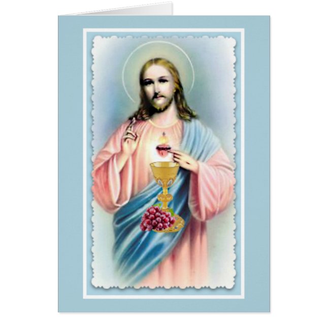 Sacred Heart-katholieke Mass Offcard (Voorkant)