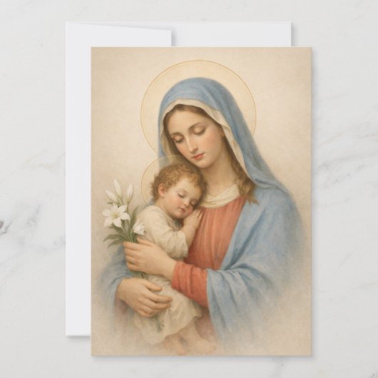 Sacred Heart of Jesus Cross Quote Floral Design (Voorkant)