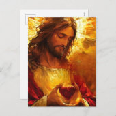 Sacred Heart of Jesus  Feestdagenkaart (Voorkant / Achterkant)