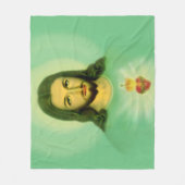 Sacred Heart of Jesus Fleece Blanket, (Voorkant)