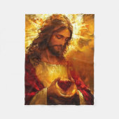 Sacred Heart of Jesus  Fleece Deken (Voorkant)