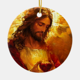 Sacred Heart of Jesus  Keramisch Ornament