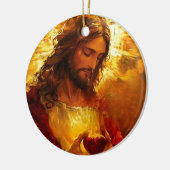 Sacred Heart of Jesus  Keramisch Ornament (Links)