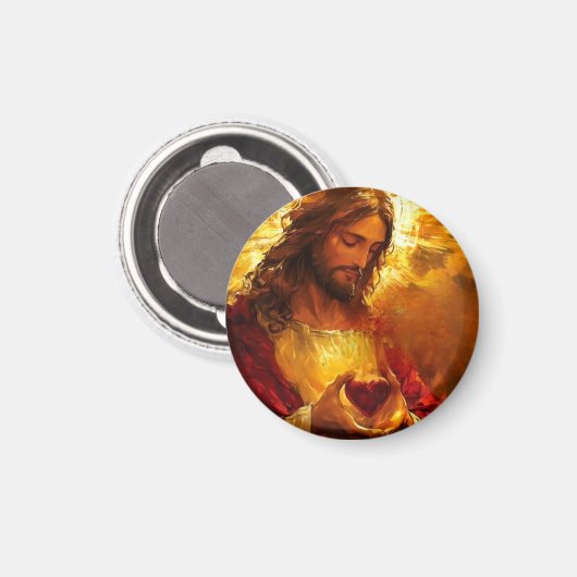 Sacred Heart of Jesus  Magneet (Voorkant / Achterkant)