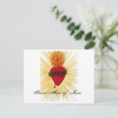 Sacred Heart of Jesus-post card Briefkaart (Staand voorkant)