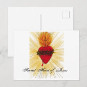 Sacred Heart of Jesus-post card Briefkaart (Voorkant / Achterkant)