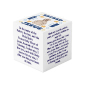 Sacred Heart of Jesus Prayer Cube Kubus (Voorkant hoekig)