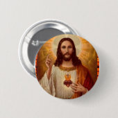 SACRED HEART OF JESUS  PRODUCTS RONDE BUTTON 5,7 CM (Voorkant /achterkant)