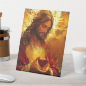 Sacred Heart of Jesus  Reclamebord Met Voetstuk (Insitu)
