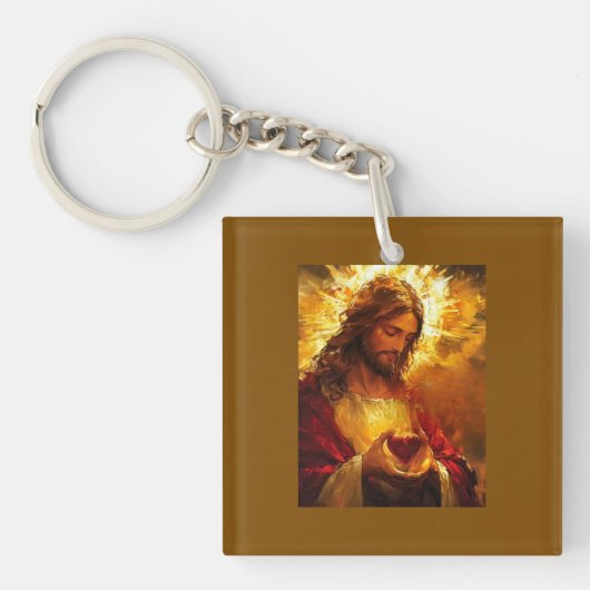 Sacred Heart of Jesus Sleutelhanger (voorkant)